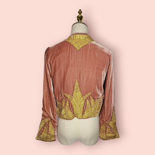 CHASING UNICORNS - 'COGAN' Silk Velvet Embellished Jacket est. RRP $690 NWT