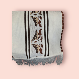 INDIAN APACHE STYLE OPEN PONCHO WITH FRINGE HEM - BNWOT