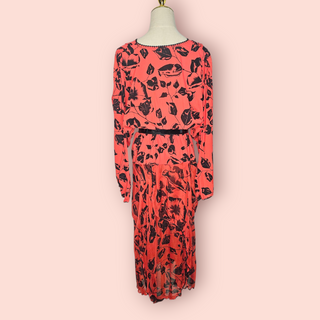 CHASING UNICORNS - 'UNDER A CHERRY BLOSSOM' Wrap Dress est. RRP $440 NWT