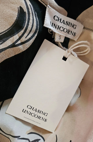 CHASING UNICORNS - WILD HORSES CROSS OVER SILK DRESS BNWT RRP $380