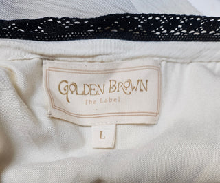 GOLDEN BROWN THE LABEL - Embroidered 'THE HERITAGE' Dress Est. RRP $219.00 NWT