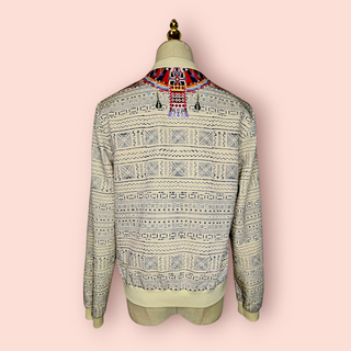 CAMILLA - 'LOST PARADISE FAILLE' Stretch Bomber Jacket est. RRP $540