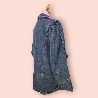 AMERICAN CLASSICS - VINTAGE 80s EMBROIDERED & EMBELLISHED WESTERN STYLE DENIM JACKET