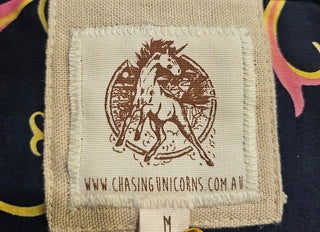 CHASING UNICORNS - NIGHT HAWK SILK SLEEVE BALLOON BLOUSE  Est. retail price $269 BNWT