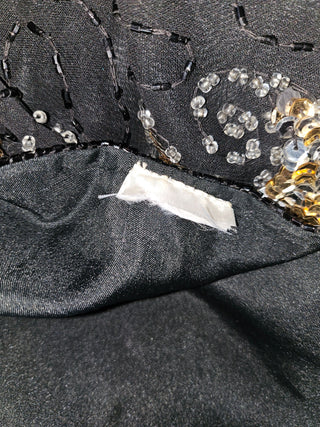 VINTAGE - AUTHENTIC 80'S HAND SEWN EMBELLISHED BEADED + SEQUIN JACKET COAT