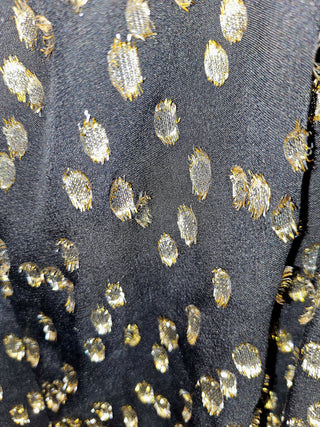 KATE SPADE - Silk METALLIC CLIPPED Jumpsuit est. RRP $420