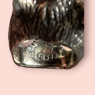 SPELL - ICONIC VINTAGE SILVER WOLF & TURQUOISE RING