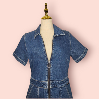 LEE - 'GRACE BOILERSUIT' Med Denim Wash RRP $199 NWT