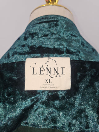 LENNI THE LABEL- 'CHROMATIC SUIT' Emerald Marine Green TWO PIECE SUIT RRP $448