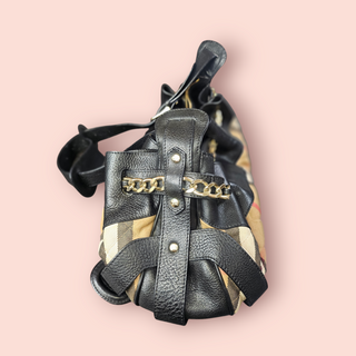 BURBERRY - VINTAGE QUILTED CLASSIC CHECK MARAGARET SHOULDER BAG Est. RRP $1395