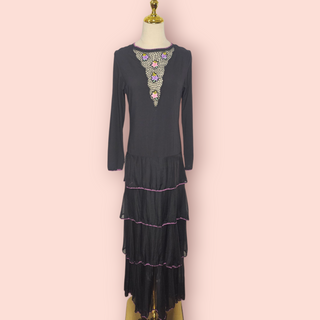 CHASING UNICORNS - 'DREAM LOVER' Silk Chiffon & Cotton Gauze Maxi Dress  est. RRP $430 NWT