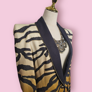 CAMILLA - 'TAME MY TIGER' Peaked Shoulder Blazer Pant Suit est. RRP $2000 NWT
