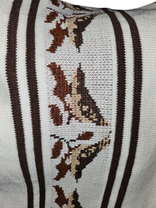 INDIAN APACHE STYLE OPEN PONCHO WITH FRINGE HEM - BNWOT