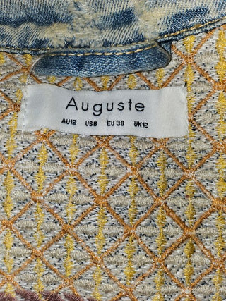 AUGUSTE - 'HAVANA NIGHTS STARGAZER' Distressed Denim Jacket est. RRP $220