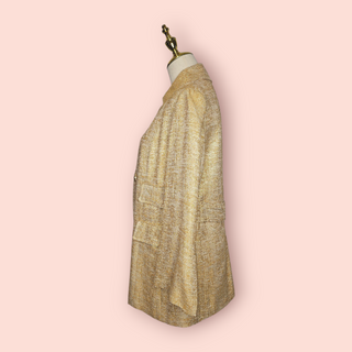 DOLCE & GABBANA - VINTAGE EVENING JACKET IN SHIMMER METALLIC GOLD est. RRP $2600 NWT