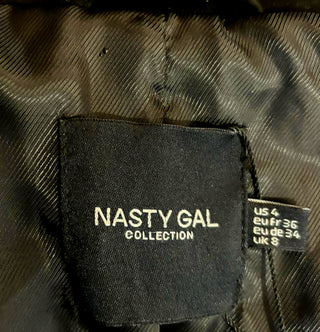 NASTY GAL - SUEDE FRINGED STAR BIKER JACKET BNWT RRP $899