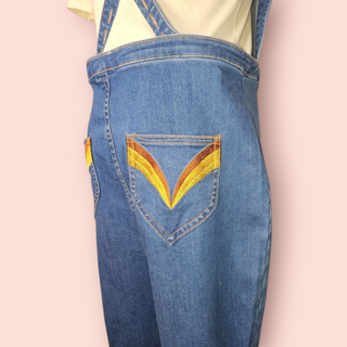 NINE LIVES BAZAAR - 'POISE' Denim Overalls/Dungarees RRP $219 NWT
