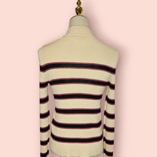 ISABEL MARANT ETOILE - STRETCH STRIPED SWEATER est. RRP $649