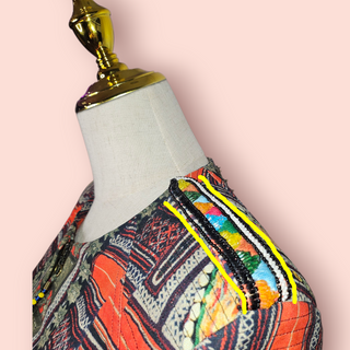 CAMILLA - Vintage TRIBAL EMBELLISHED + EMBROIDERED Jacket est. RRP $897