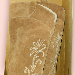 SPELL - "CABANA" SUEDE THIGH HIGH BOOTS" TAN