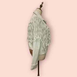 ONE TEASPOON - LIGHT DENIM FRINGE JACKET RRP $249