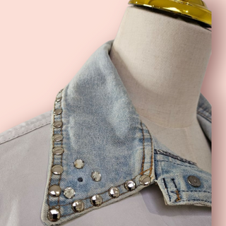 WHEELS AND DOLLBABY - VINTAGE EMBELLISHED DENIM JACKET