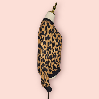 ERIN LOUISE - Leopard Lightweight Bomber Jacket