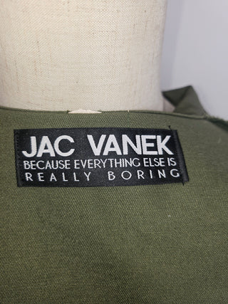 JAC VANECK - 'MUSIC IS THE ANSWER' Lightweight Army Jacket est. RRP $139
