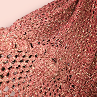 CHASING UNICORNS - DAY DREAMER CROTCHET LUREX MIDI DRESS RRP $425 CURRENT SEASON