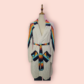 CHASING UNICORNS - 'MAGIC CARPET RIDE' CROTCHET COAT RRP $320