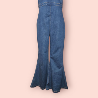 NINE LIVES BAZAAR - 'POISE' Denim Overalls/Dungarees RRP $219 NWT