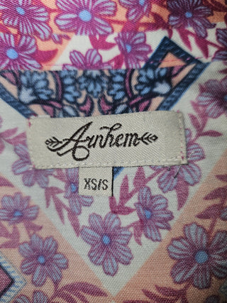 ARNHEM - STUNNING PINK PATTERN KIMONO WITH FRINGING est. RRP $189