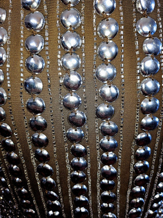 NASTY GAL - STUDDED LACE TRIM SLIP DRESS E.st Retail Price $220 BNWT