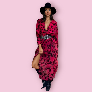 CHASING UNICORNS - 'UNDER A CHERRY BLOSSOM' Wrap Dress est. RRP $440 NWT