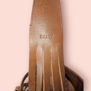 BALLY - VINTAGE LEATHER & SUEDE HOBO WOVEN SHOULDER BAG Est. RRP $1500