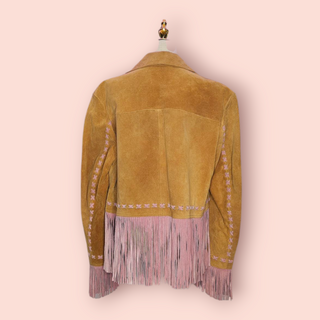 NASTY GAL - REAL SUEDE FLOWER DETAIL JACKET RRP $540 NWT