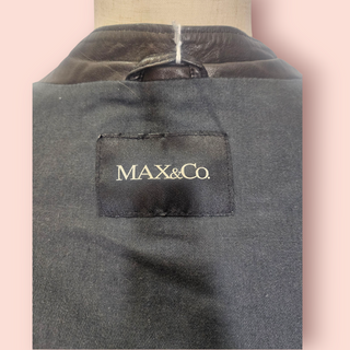 MAX & CO - LEATHER BOMBER JACKET est. RRP $690