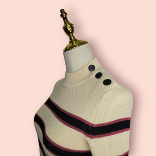 ISABEL MARANT ETOILE - STRETCH STRIPED SWEATER est. RRP $649
