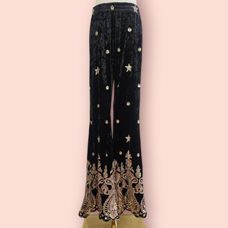 LENNI THE LABEL - WHISKEY BELLS FLARES Est. Retail Price $219 Current Season