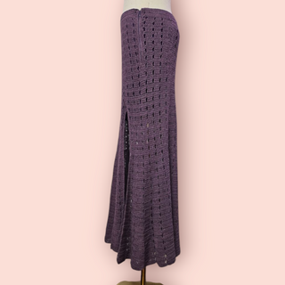 CHASING UNICORNS - FEELS LIKE LOVE PUURPLE CROTCHET SKIRT RRP $289