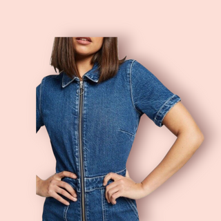 LEE - 'GRACE BOILERSUIT' Med Denim Wash RRP $199 NWT