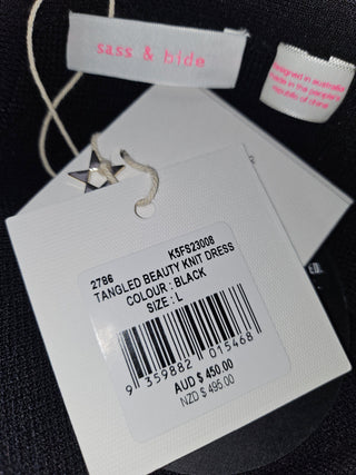 SASSA & BIDE - "FRINGED BEAUTY KNIT" DRESS RRP $450 BNWT