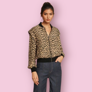 SASS & BIDE - 'RISING SUN' Jacket Leopard RRP $490 NWT