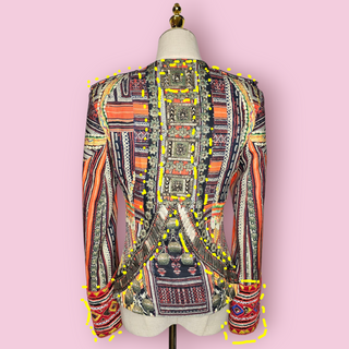 CAMILLA - Vintage TRIBAL EMBELLISHED + EMBROIDERED Jacket est. RRP $897