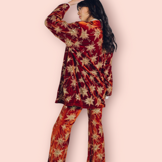 LENNI THE LABEL - 'CHROMATIC SUIT' Rust Two - Piece Pant Suit est. RRP $448 NWT