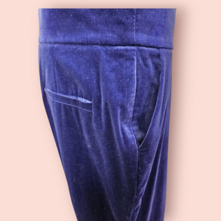 ZIMMERMANN - COTTON BLEND VELVET HIGH WAISTED FLARED PANTS RRP $1722