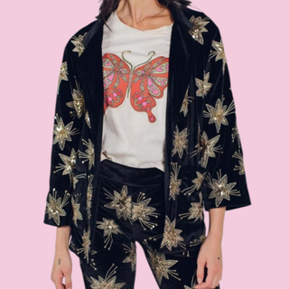 LENNI THE LABEL - 'CHROMATIC JACKET' Black RRP $249 NWT