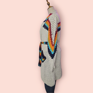 CHASING UNICORNS - 'MAGIC CARPET RIDE' CROTCHET COAT RRP $320