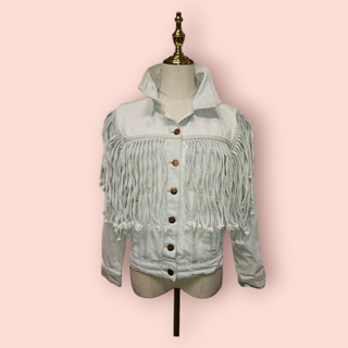 ONE TEASPOON - LIGHT DENIM FRINGE JACKET RRP $249