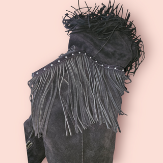 SPELL & THE GYPSY - THIGH HIGH SUEDE STUDDED EMBELLISHED BOOTS